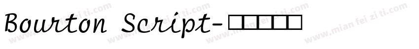 Bourton Script字体转换